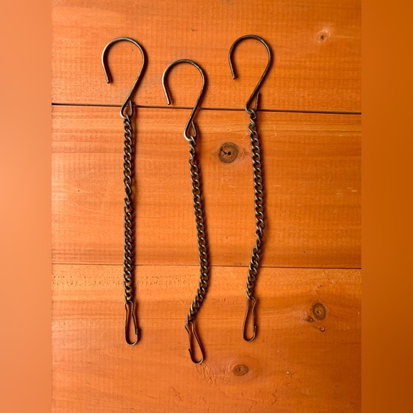 Hanging Chain Link with Hook & Clip for Garden Patio Decor (Set of 3) - Picture 3 of 3